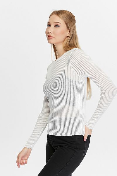 Fanori Woman Bluză din tricot cu decolteu crew din țesătură rece de sezon nou