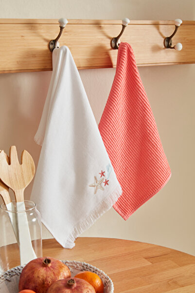 Karaca Home Deniz Yıldızı %100 Pamuk 2 Parça Mutfak Havlusu