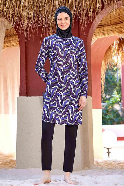 REMSA Lycra Full Covered Hijab Μαγιό Helena 9214 Μαύρο