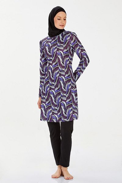 REMSA Lycra Full Covered Hijab Μαγιό Helena 9214 Μαύρο
