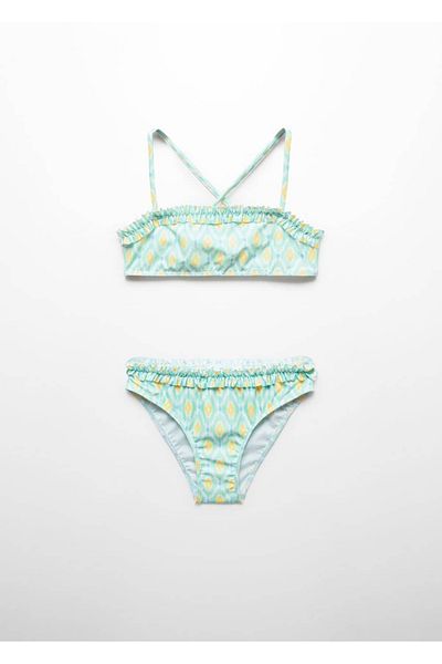 MANGO Kids Bikini mit Blumenmuster