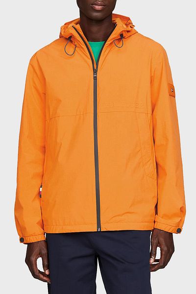 Orange tommy hilfiger coat clearance