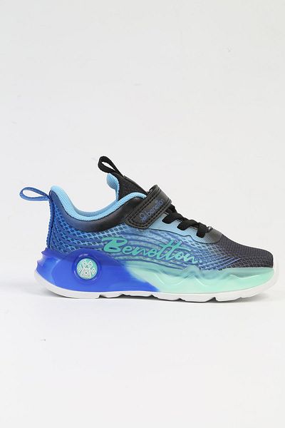 Benetton ® IMPORTED Children's Black Blue Sports Shoes BNI-10277