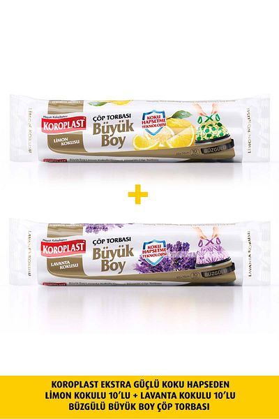 Koroplast Fragrance Haps.Lemon Büzg.Large 10+Lavender Large10l