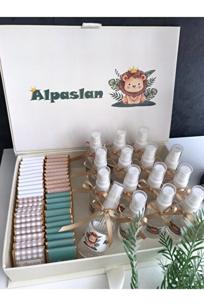 Minemiss Tasarım Kutulu Isme Özel Tasarımlı Kız-erkek 60 Adet Bebek Çikolatas...