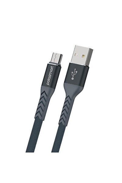 Polosmart Pbs407 Micro Usb Şarj Ve Data Kablosu 1.2 Metre Gri
