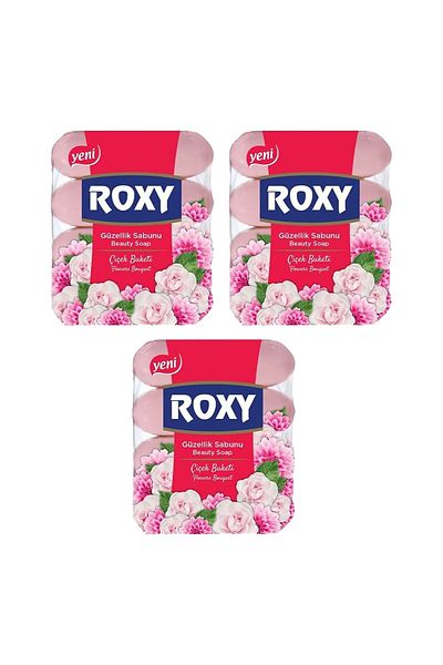 Dalan Roxy Rose Soap Beauty - 4x70 gr x 3 Pieces