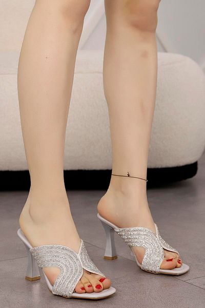 mamito LS 001 Stone Heeled Slippers