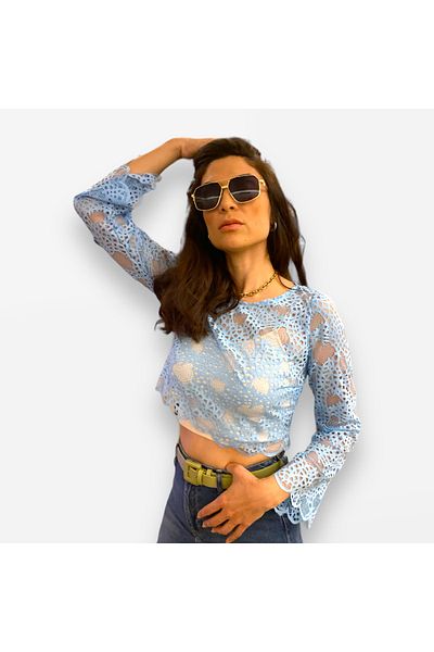 unique-g fashion accesories Bluză din dantelă de sezon nou