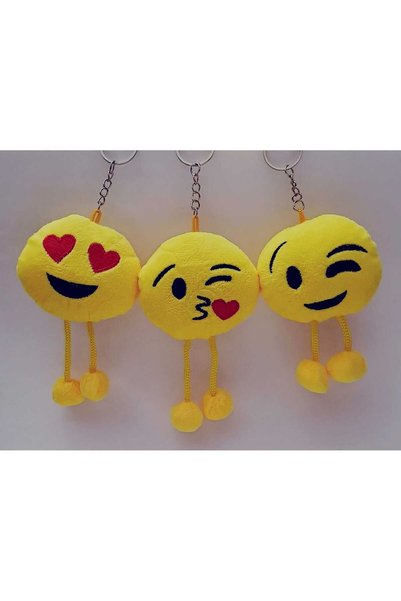 Pufline Cute Emoji Plush Keychain