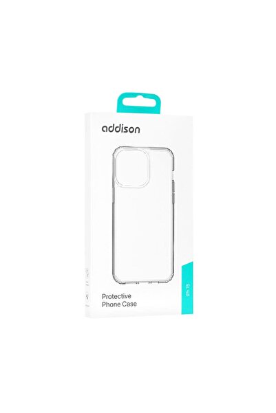 ADDISON IP-15/6.1 Şeffaf iPhone 15 Telefon Kılıfı
