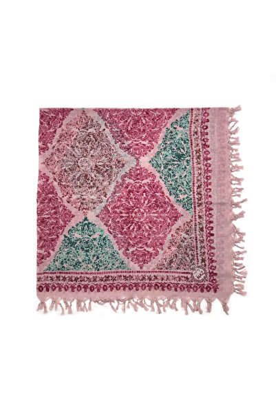 nazipek 7'li Set Pamuklu Karışık Desen Büyük Boy Boncuklu Yazma Yumuşak Dokulu Eşarp 110x110 Hediyelik