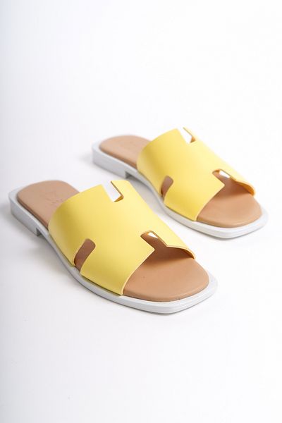 İDOL SHOES WOMEN VEGAN LEATHER BEACH SLIPPERS