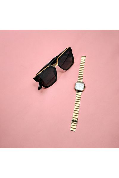 pullmarkt Women's Sunglasses + Women's Wristwatch