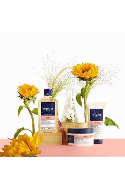 Phyto COLOR RENK KORUYUCU BESLEYİCİ ŞAMPUAN BOYALI, RÖFLELİ SAÇLAR - Solmayı önleme