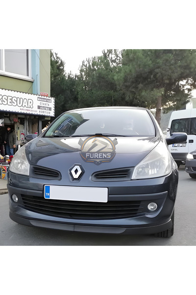 Furens Renault Clio 3 2007-2013 Uyumlu H lip Esnek Ön Lip 2 Parça Karlık Ön Ek Tampon Altı Dil