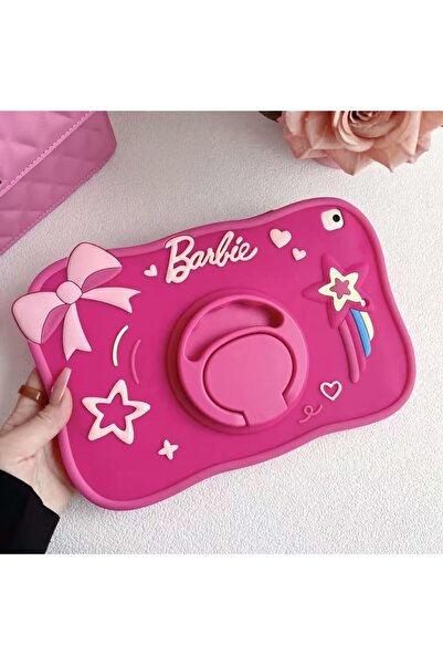 Alfa MEC Apple iPad 9. Nesil 10.2 Uyumlu Barbie Standlı Çocuklara Özel Karakt...