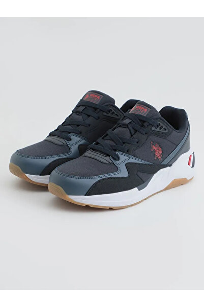 U.S. Polo Assn. حذاء رياضي متوسط النعل للرجال501846 هاسكي 4FX أزرق