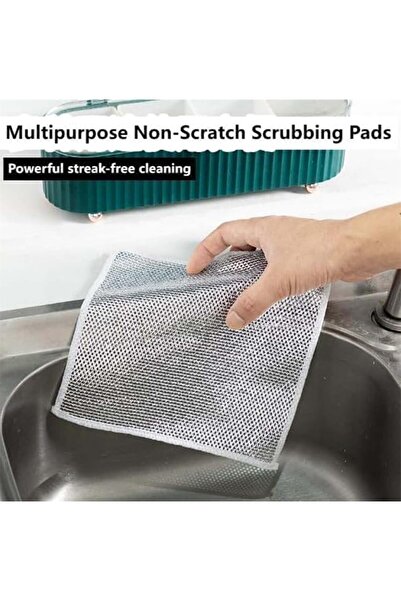 Fırtına Ticaret سلك تنظيف قماش الأطباق، إسفنجة أطباق عملية مضادة للخدش