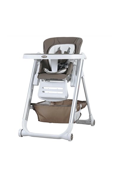 Prego Asansörlü Tekerlekli Ekstra Mama Tepsili Katlanır Mama Sandalyesi