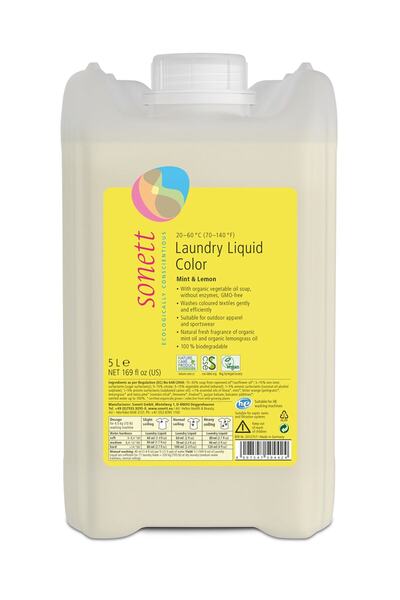 Sonett Renkliler Için Organik Çamaşır Yıkama Sıvısı - 5 L