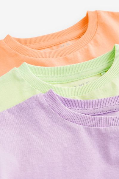 Next Baby Purple Green and Orange Tights Cotton 3-Piece Set