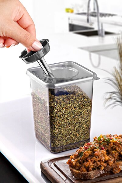 Nandy Home Set de 24 de vase de condimente cu lingură cu etichetă 550 ml.