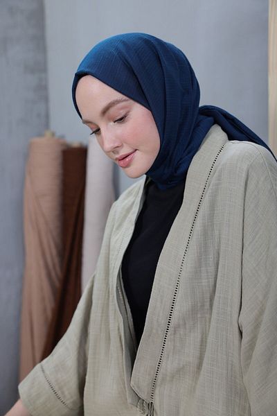 Modakaşmir Cozy Cotton Series Shawl Dark Oil
