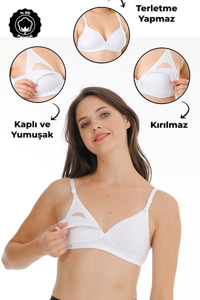 par lingerie pl SUtien DE ALAPTAR CU COPERTA ALB
