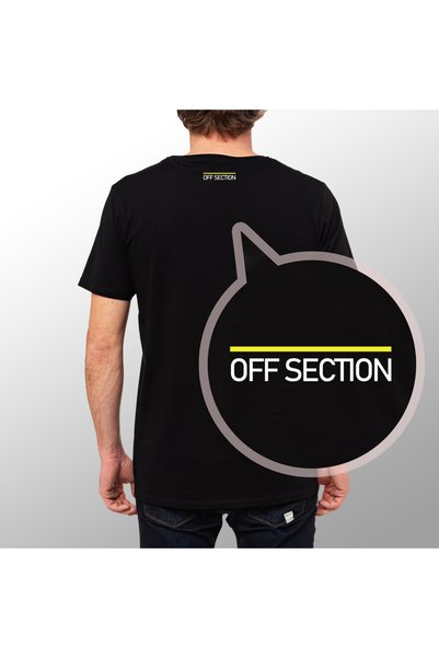 Crea Eymer Wear OF SECTION SNAKE Design Printed Crew Neck 100% Cotton T-Shirt Black
