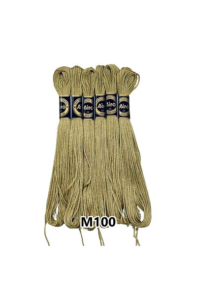 EleganTShoP Airo Muline Etamine Cotton Embroidery Thread Set of 6