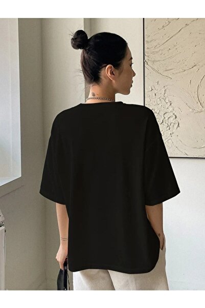 NİCE Γυναικείο μπλουζάκι Black Balance Printed