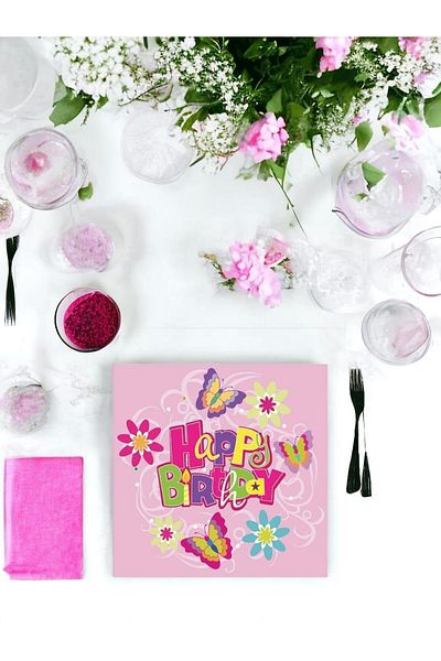 Parti Adresi Napkin Girl Birthday