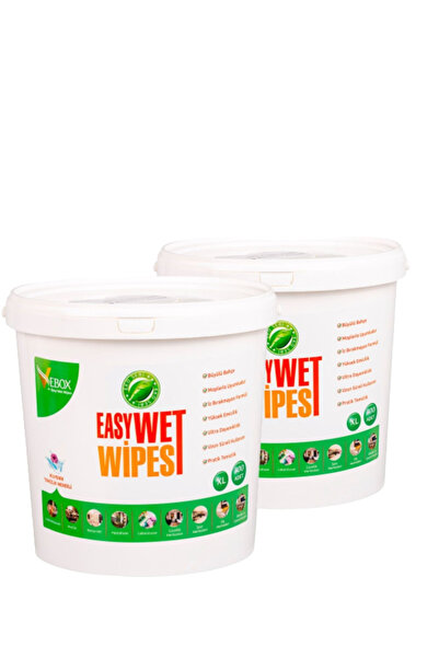 VEBOX Easy Wet Wipes Kova Islak Mendil Büyülü Bahçe Kokulu Eko 2'li 600 Adet