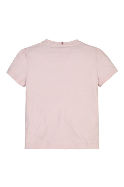 Tommy Hilfiger Printed Pink Women's T-Shirt Hilfiger Script Tee S/S