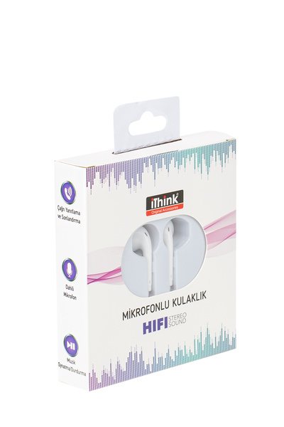 Ithink Kablolu Kulakiçi Mikrofonlu Kulaklık Kl-250 Beyaz