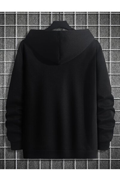 NİCE - Μαύρος άνδρας και θηλυκός λιοντάρι με τύπωμα ζευγάρι ερωτευμένων με κουκούλα oversized Φούτερ