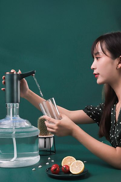Buffer Aparat cu pompă automată pentru sticle model retro verde