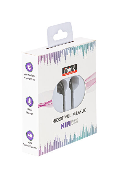Ithink Kablolu Kulakiçi Mikrofonlu Kulaklık Kl-250 Siyah