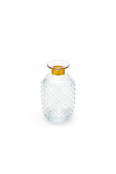 Missi 15 cm Neck Gold Glass Vase