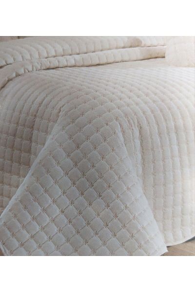 BALADI HOME Star Double Quilted Bedspread with Dowry Embroidery 3 pieces