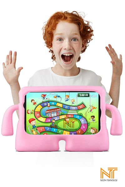 Nezih Case Samsung Galaxy Tab A8 10.5 Sm-x200 (2021) X205 / X207 Compatible Silicone Case with Stand for Kids
