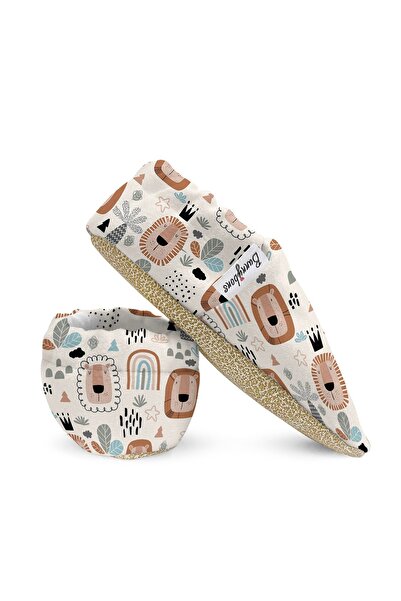 Bunnybons Aslan Kafalar Kaydırmaz Taban Bebek Patik