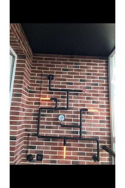 Blbndesign Decorative Wall Pipe Lighting Floor Lamp