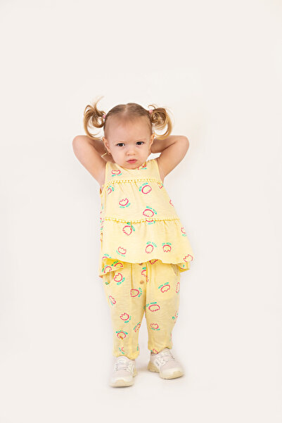 Harika KIDS Kız Bebek Tunik Model Alt-Üst Takım