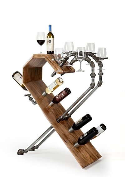 Blbndesign Dekoratif Borudan Sehpa Ve Alkol Standı