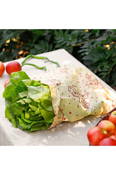 MUMO Large Size Waxed Pouch (1 PC) - Reusable Waxed Food Storage Pouch