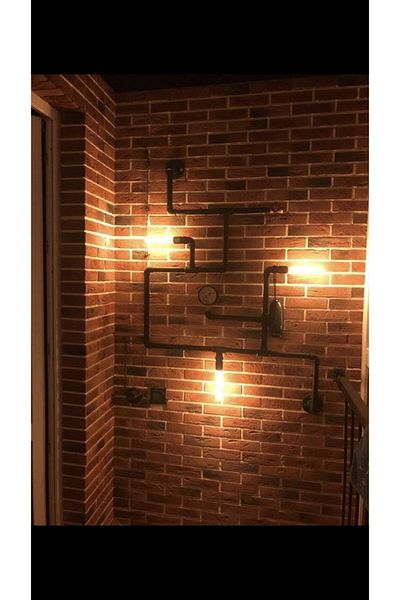 Blbndesign Decorative Wall Pipe Lighting Floor Lamp