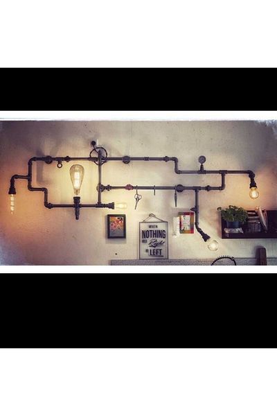 Blbndesign Decorative Wall Pipe Lighting Floor Lamp