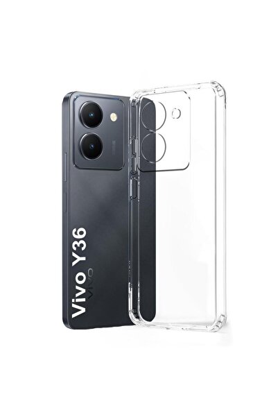 Vivo Y36 Case Camera Protected Silicone Rubber Back Cover